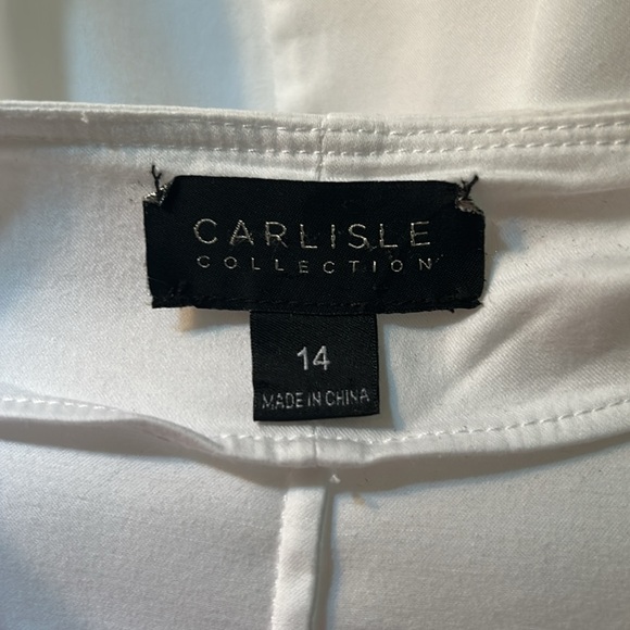 Elegant Carlisle White Wrap Blouse, 14 - Picture 2 of 8